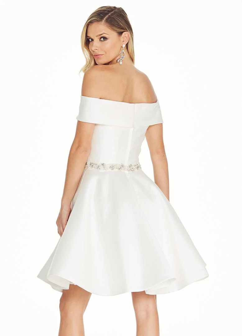 Ashley Lauren - 4058 Bedazzled Mikado Off-Shoulder A-line Dress 4 Ashley Lauren - 4058 Bedazzled Mikado Off-Shoulder A-line Dress