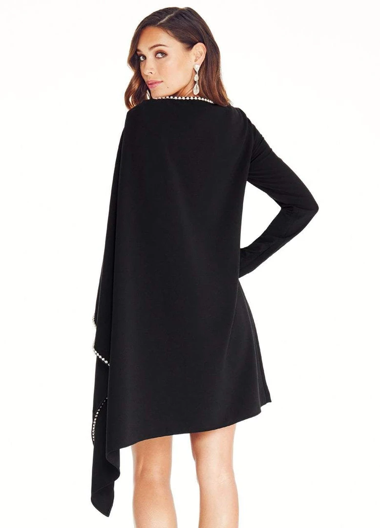 Ashley Lauren - 4060 Crepe Long Sleeves Cocktail Dress 4 Ashley Lauren - 4060 Crepe Long Sleeves Cocktail Dress