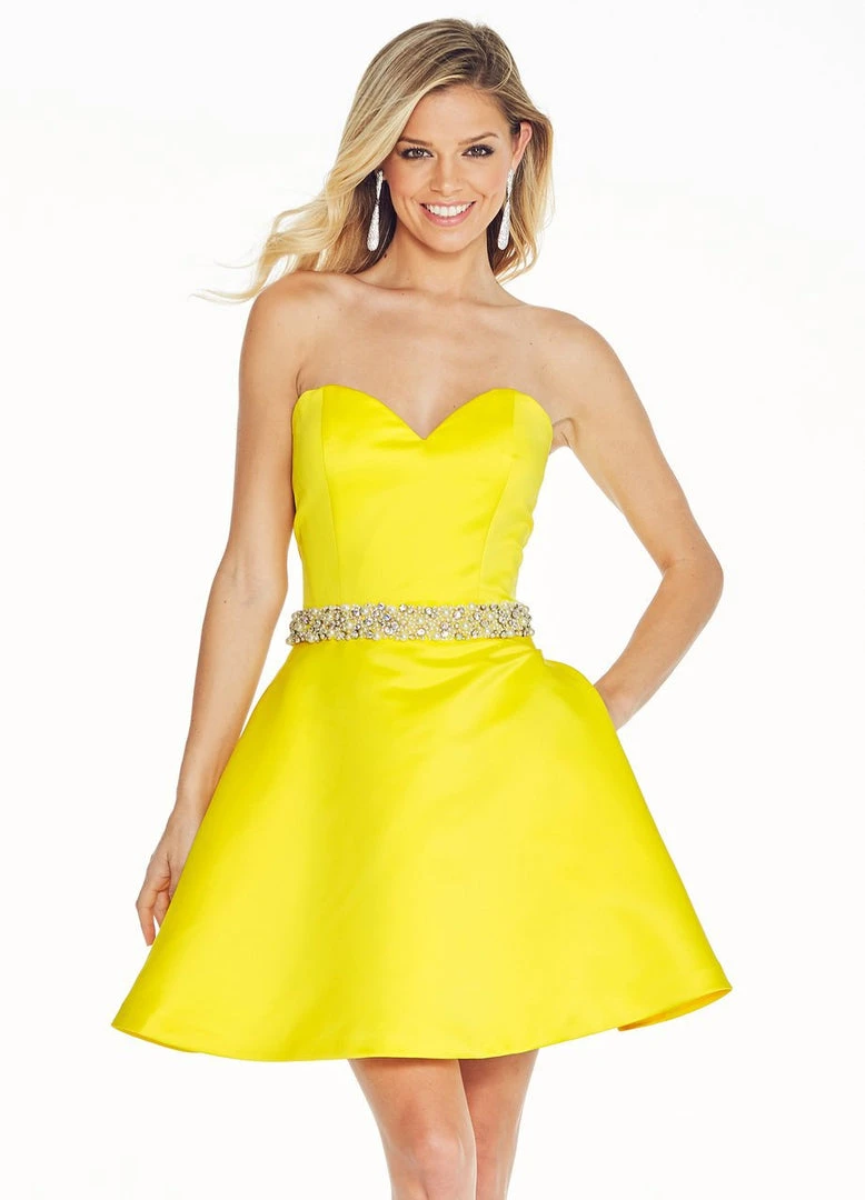Ashley Lauren - 4064 Crystal Beaded Sweetheart Satin A-line Dress 3 Ashley Lauren - 4064 Crystal Beaded Sweetheart Satin A-line Dress