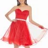 Ashley Lauren - 4077 Bedazzled Strapless Sweetheart A-line Dress