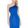Ashley Lauren - 4088 Folded Asymmetrical Neck Satin Dress