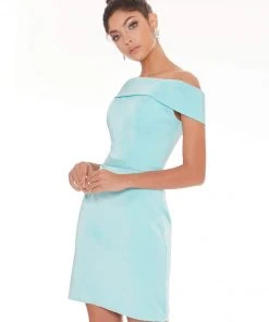 Ashley Lauren - 4224 Off Shoulder Sheath Cocktail Dress