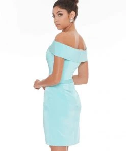Ashley Lauren - 4224 Off Shoulder Sheath Cocktail Dress