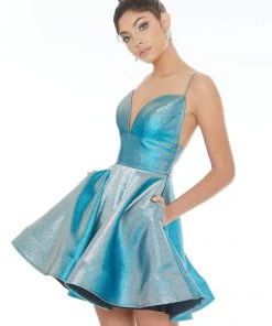 Ashley Lauren - 4243 Shimmering Brocade Sexy Back Cocktail Dress 7 Ashley Lauren - 4243 Shimmering Brocade Sexy Back Cocktail Dress