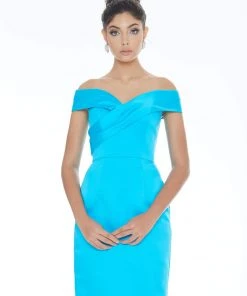 Ashley Lauren - 4291 Off-Shoulder Column Cocktail Dress