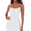 Ashley Lauren - 4395 Spaghetti Strap Open Back Fully Beaded Dress 2 Ashley Lauren - 4395 Spaghetti Strap Open Back Fully Beaded Dress