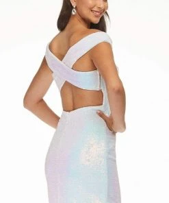 Ashley Lauren - 4445 Off Shoulder Sheath Cocktail Dress