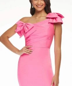 Ashley Lauren - 4448 Asymmetrical Sheath Cocktail Dress