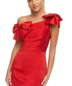 Ashley Lauren - 4448 Asymmetrical Sheath Cocktail Dress