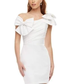 Ashley Lauren - 4448 Asymmetrical Sheath Cocktail Dress