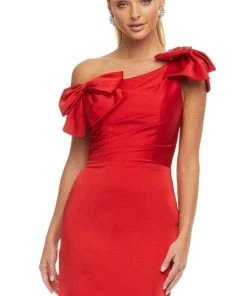 Ashley Lauren - 4448 Asymmetrical Sheath Cocktail Dress
