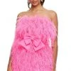 Ashley Lauren - 4467 Strapless Feather Designed Party Dress 1 Ashley Lauren - 4467 Strapless Feather Designed Party Dress