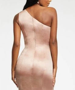 Ashley Lauren - 4495 Asymmetric Peplum Short Dress