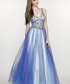 SCALA BG Haute - G3115 Dress In Blue And Purple