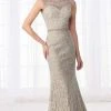 Cameron Blake By Mon Cheri Cameron Blake - 218606 Illusion Beaded Neckline Trumpet Gown 2 Cameron Blake By Mon Cheri Cameron Blake - 218606 Illusion Beaded Neckline Trumpet Gown