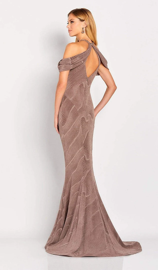 Cameron Blake By Mon Cheri - 119668 Beaded Draped Evening Dress 4 Cameron Blake By Mon Cheri - 119668 Beaded Draped Evening Dress