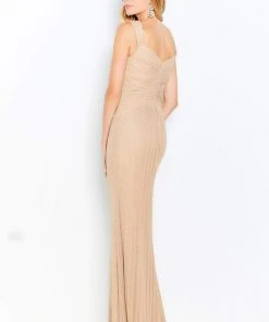 Cameron Blake By Mon Cheri - 120605 V-Neck Sheath Evening Dress