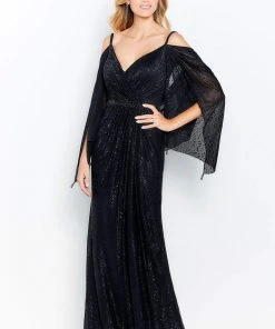 Cameron Blake By Mon Cheri - 120607W Embellished V-Neck Sheath Dress