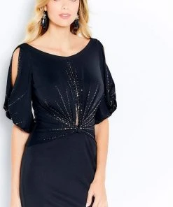 Cameron Blake By Mon Cheri - 120609 Bateau Sheath Evening Gown