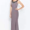 Cameron Blake By Mon Cheri - 120621 Embellished Scoop Trumpet Dress
