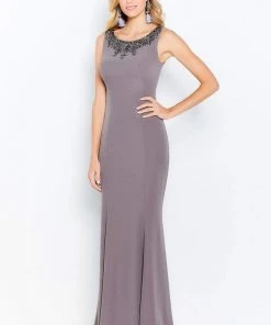Cameron Blake By Mon Cheri - 120621 Embellished Scoop Trumpet Dress
