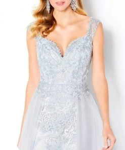 Cameron Blake By Mon Cheri - 220640 Embroidered Lace Overskirt Dress
