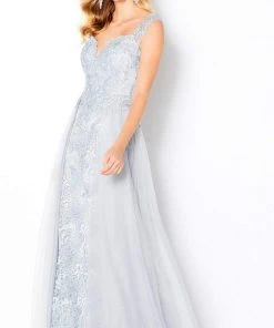 Cameron Blake By Mon Cheri - 220640 Embroidered Lace Overskirt Dress