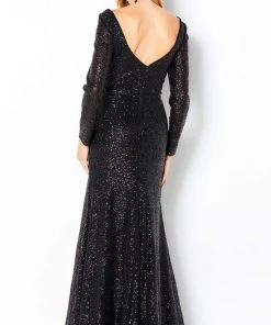 Cameron Blake By Mon Cheri - 220651 Sequin Lace Long Sleeve Dress