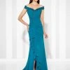 Cameron Blake By Mon Cheri - A-Line Gown 117602 - 1 Pc Teal In Size 8 Available 1 Cameron Blake By Mon Cheri - A-Line Gown 117602 - 1 Pc Teal In Size 8 Available