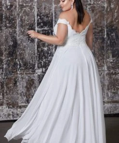 Cinderella Divine - 7258 Flowy Chiffon Lace Embellished A-Line Gown 49 Cinderella Divine - 7258 Flowy Chiffon Lace Embellished A-Line Gown