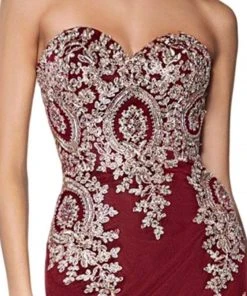 Cinderella Divine Lace Appliqued Mermaid Gown 11 Cinderella Divine Lace Appliqued Mermaid Gown