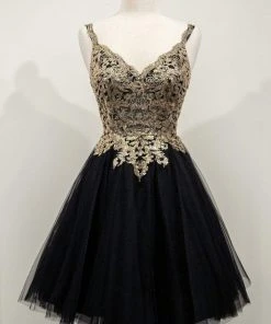 Cinderella Divine - 9239 Embellished V Neck A-line Dress