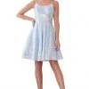 Cinderella Divine - AM398 Shimmering Sequins A-Line Cocktail Dress