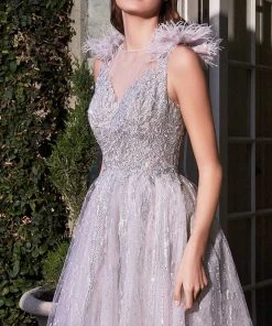 Cinderella Divine B704 - Jewel Neck Evening Dress