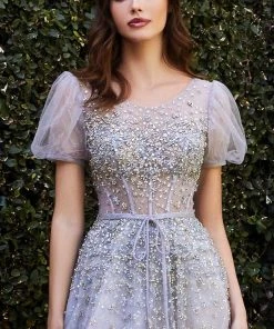 Cinderella Divine B708 - Bateau Neck Ball Gown