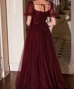 Cinderella Divine B712 - Square Neck A-line Gown