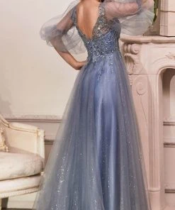 Cinderella Divine CD0182 - Lace Detailed Evening Dress