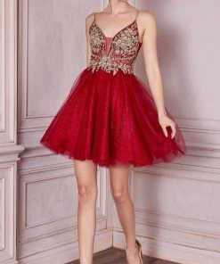 Cinderella Divine CD0190 - Beaded Cocktail Dress