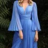 Cinderella Divine CD242 - Flutter Sleeve Evening Dress 2 Cinderella Divine CD242 - Flutter Sleeve Evening Dress
