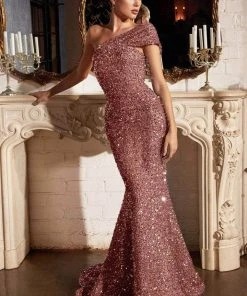 Cinderella Divine CD980 - One Shoulder Evening Gown