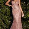 Cinderella Divine CH235 - Sequined Formal Gown