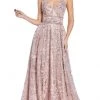 Cinderella Divine - CR840 Fit And Flare Embellished Long Dress 2 Cinderella Divine - CR840 Fit And Flare Embellished Long Dress