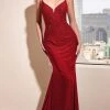 Cinderella Divine HT115 - Lace-Up Mermaid Gown