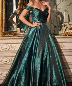 Cinderella Divine J822 - Off Shoulder Ball Gown 8 Cinderella Divine J822 - Off Shoulder Ball Gown