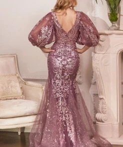 Cinderella Divine OC009 - V-neck Long Gown