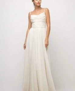 Cinderella Divine - UR136 Sleeveless Empire Waist Chiffon Dress