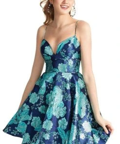 Clarisse - 3924 Floral Sweetheart A-Line Cocktail Dress