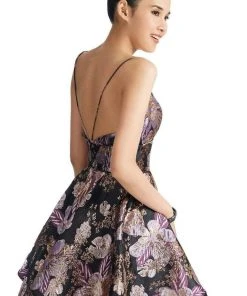Clarisse - 3924 Floral Sweetheart A-Line Cocktail Dress