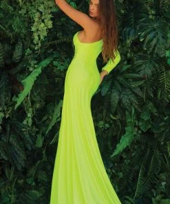 Clarisse - 810195 Asymmetric High Slit Dress