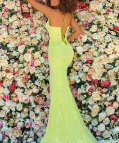 Clarisse - 810237 Sequin High Slit Gown